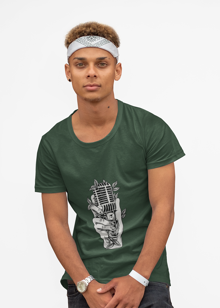Microphone & Vines Tee