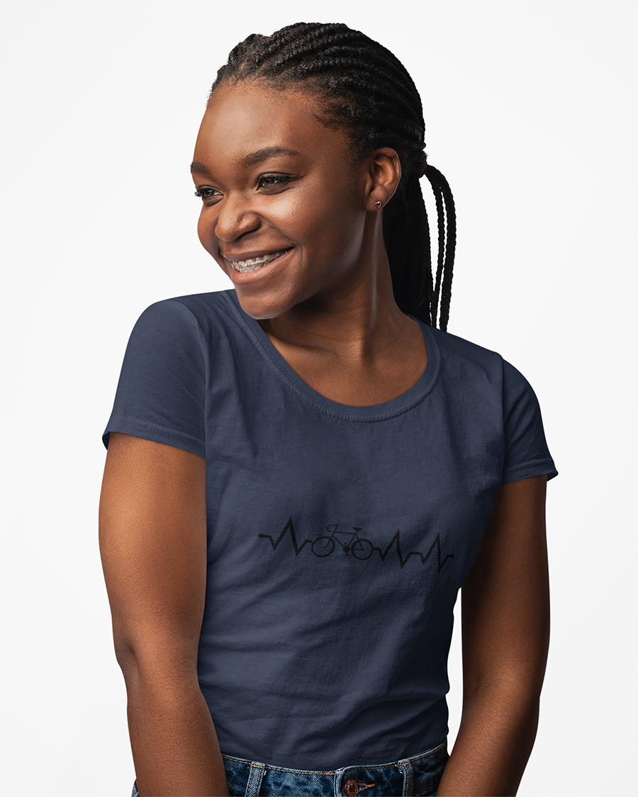 Bicycle Heartbeat Graphic Tee