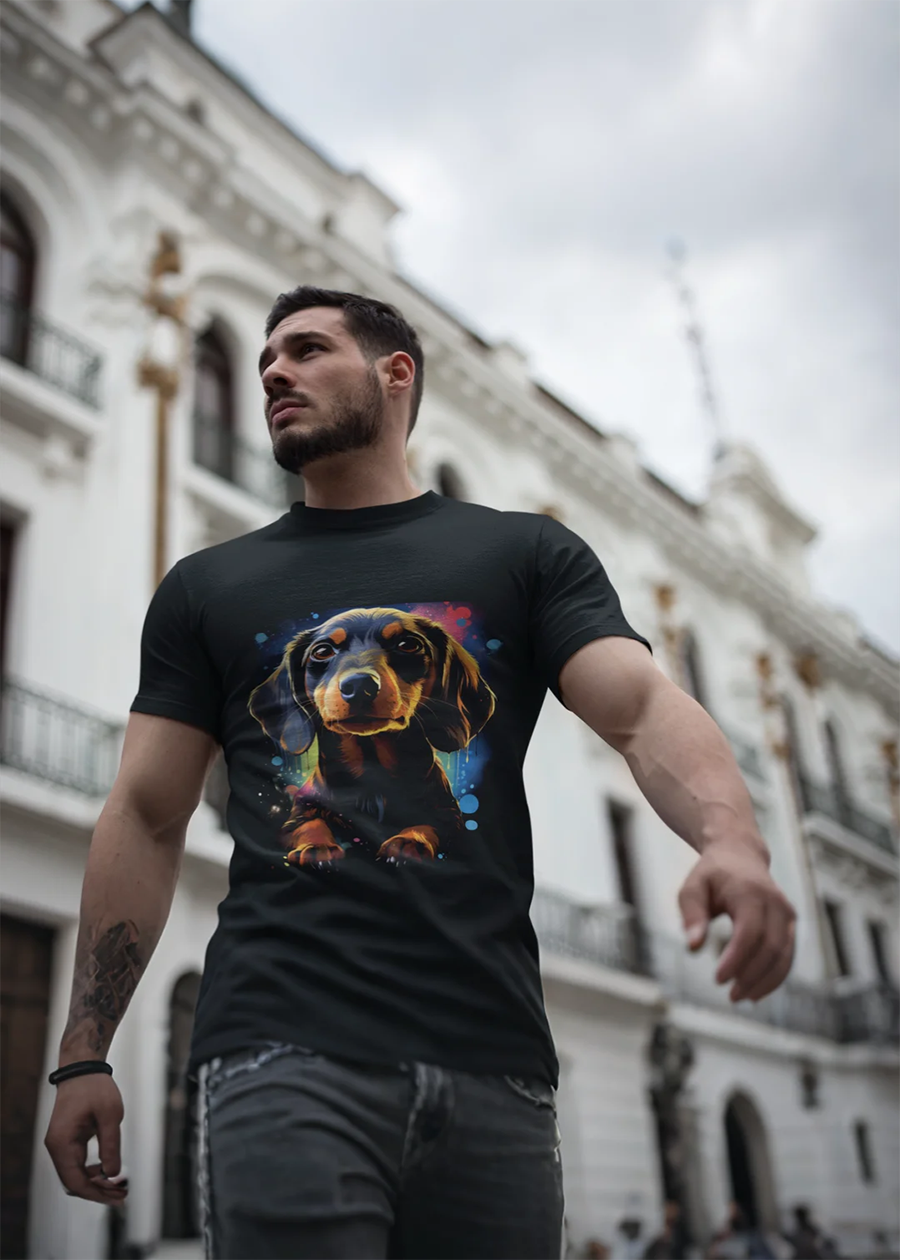 Dachshund Portrait Dog Tee