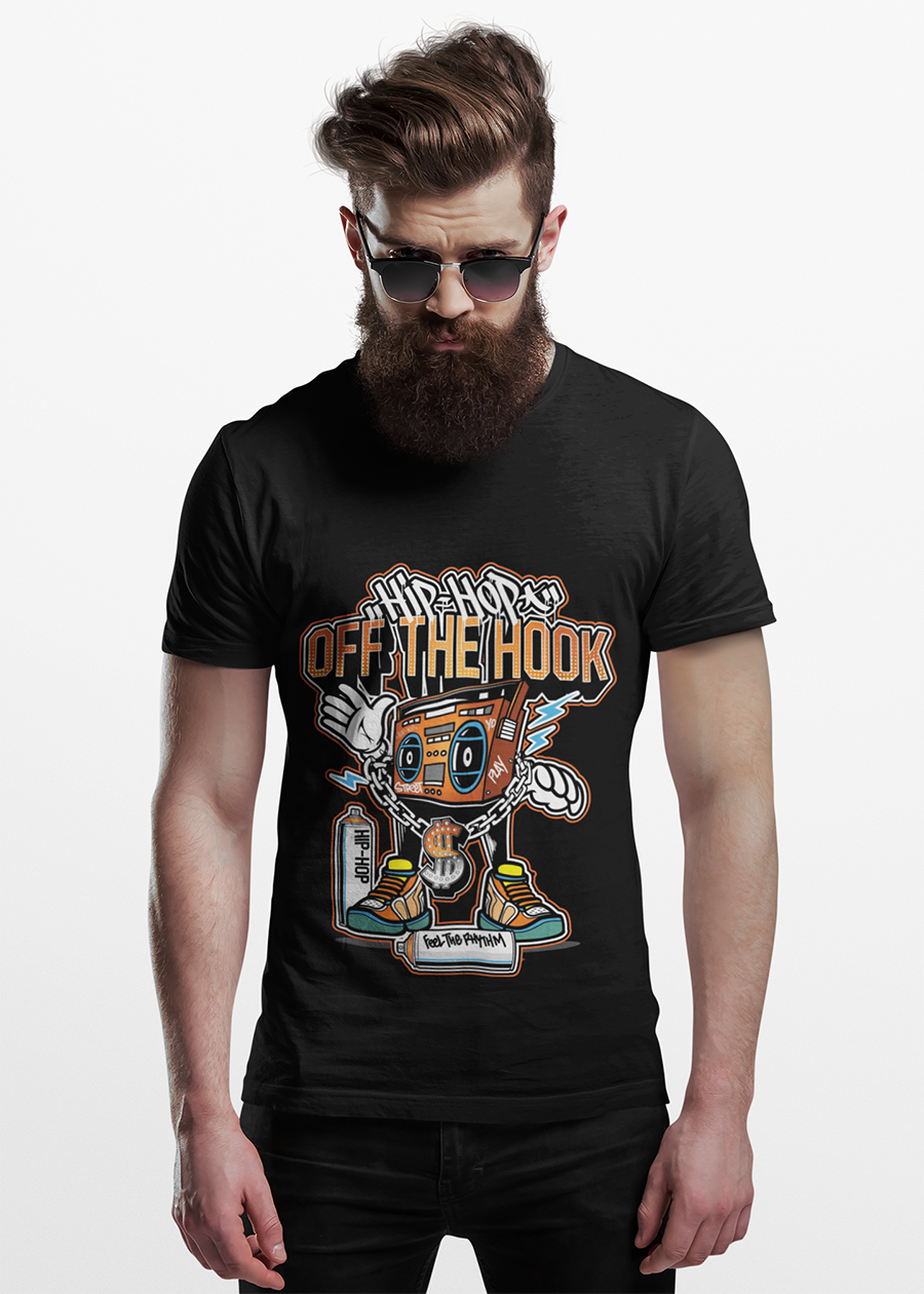Hip-Hop Off The Hook Graphic Tee