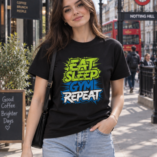 IRAYA Eat Sleep Gym Repeat for Women