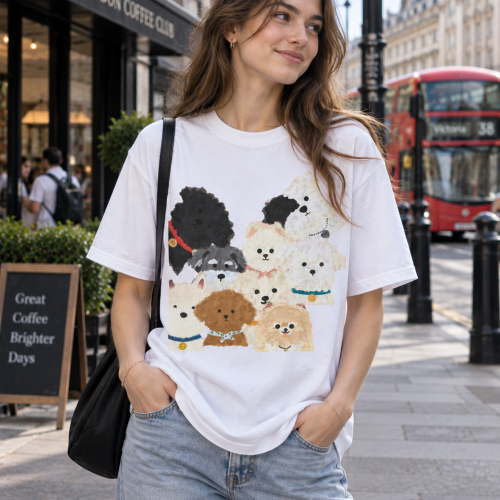 IRAYA Cute Fluffy Dogs  For Women
